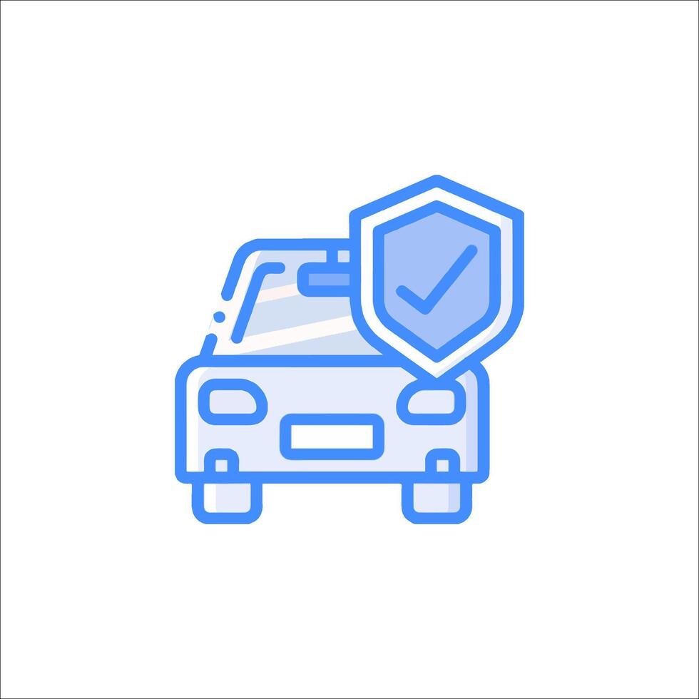 Car insurance icon illustration vector