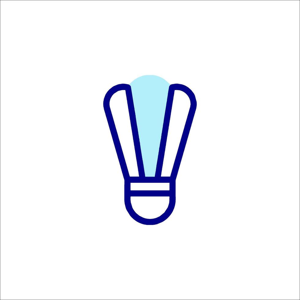 A blue light bulb icon on a white background vector