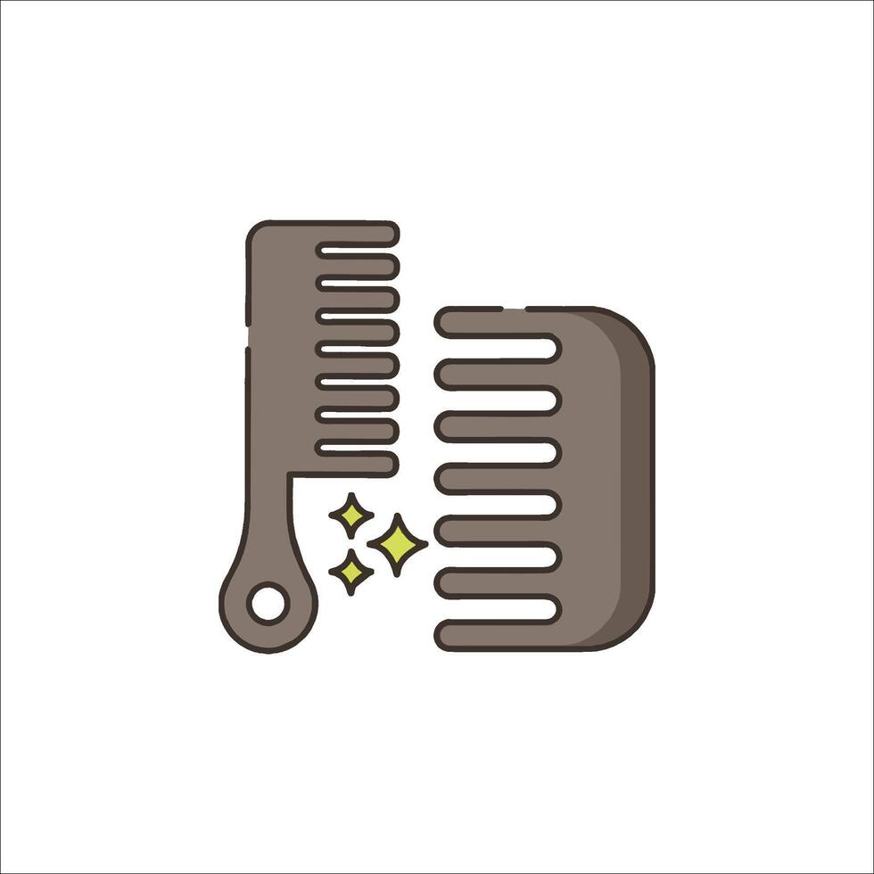 Combs and comb icon illustration vector