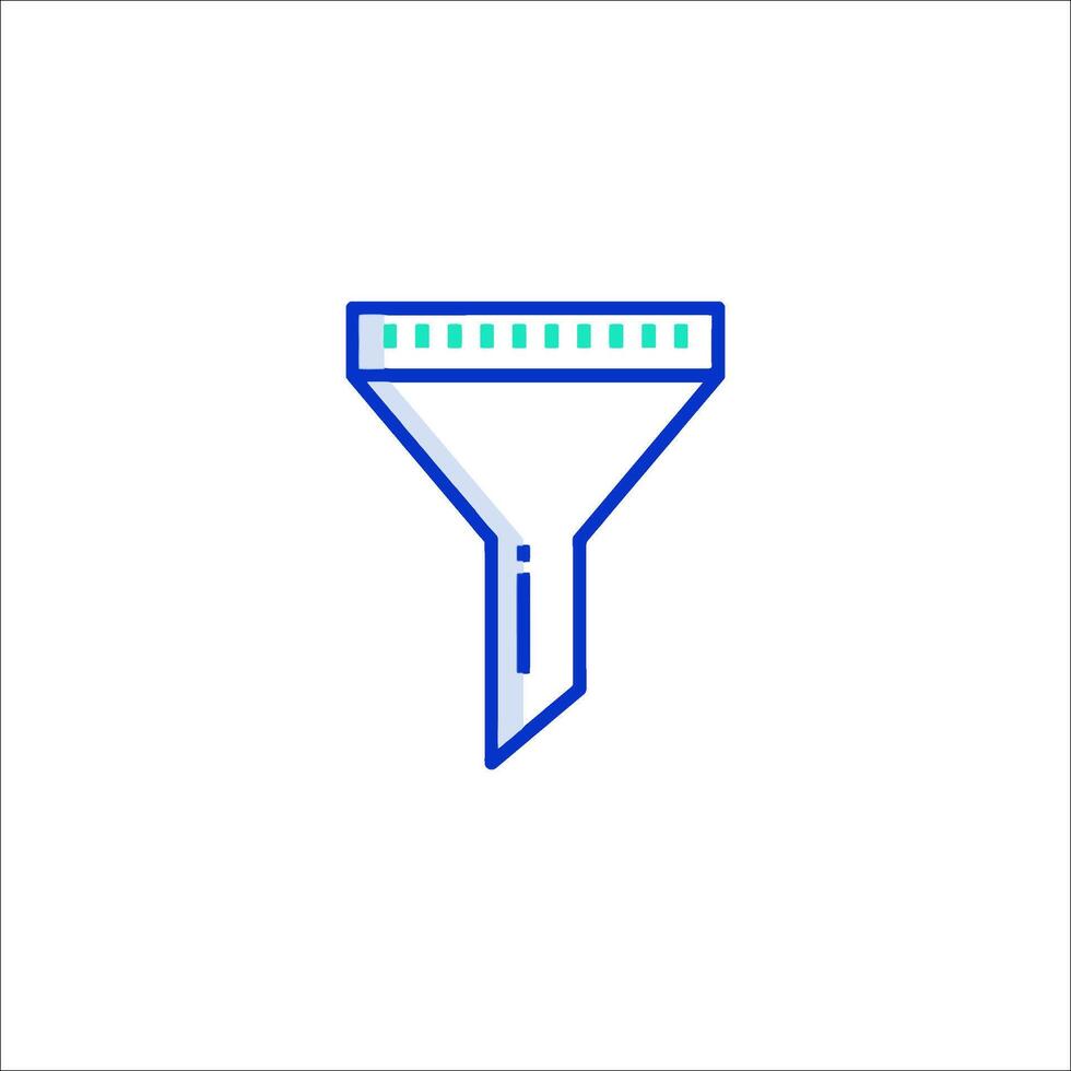 A funnel icon on a white background vector