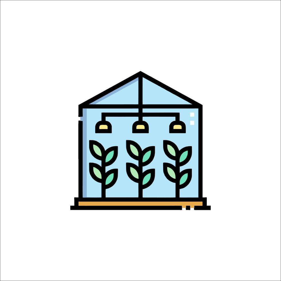 Greenhouse icon illustration vector