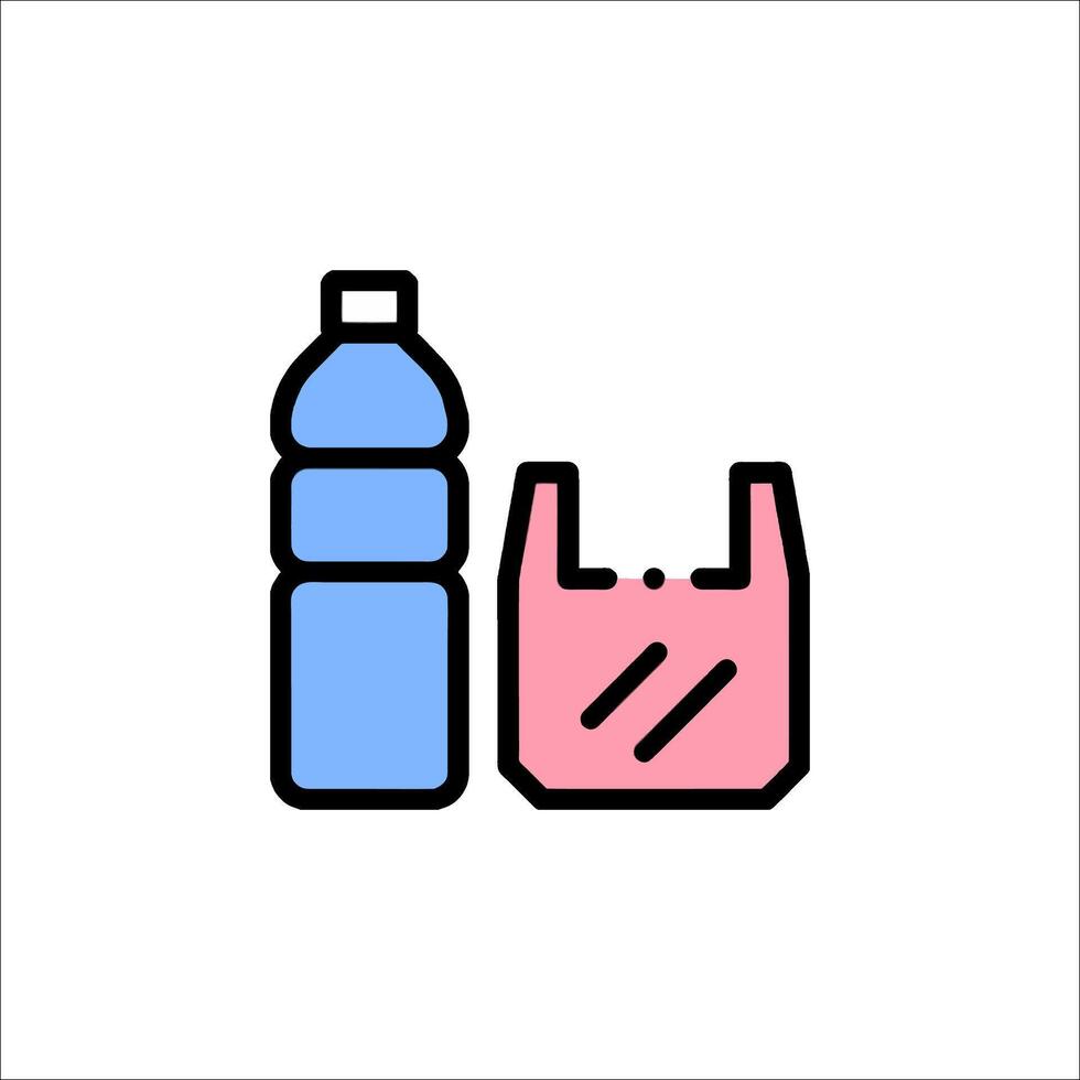 Plastic bag icon vector