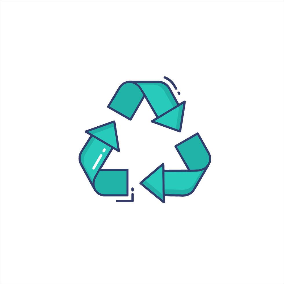 Recycle icon illustration vector