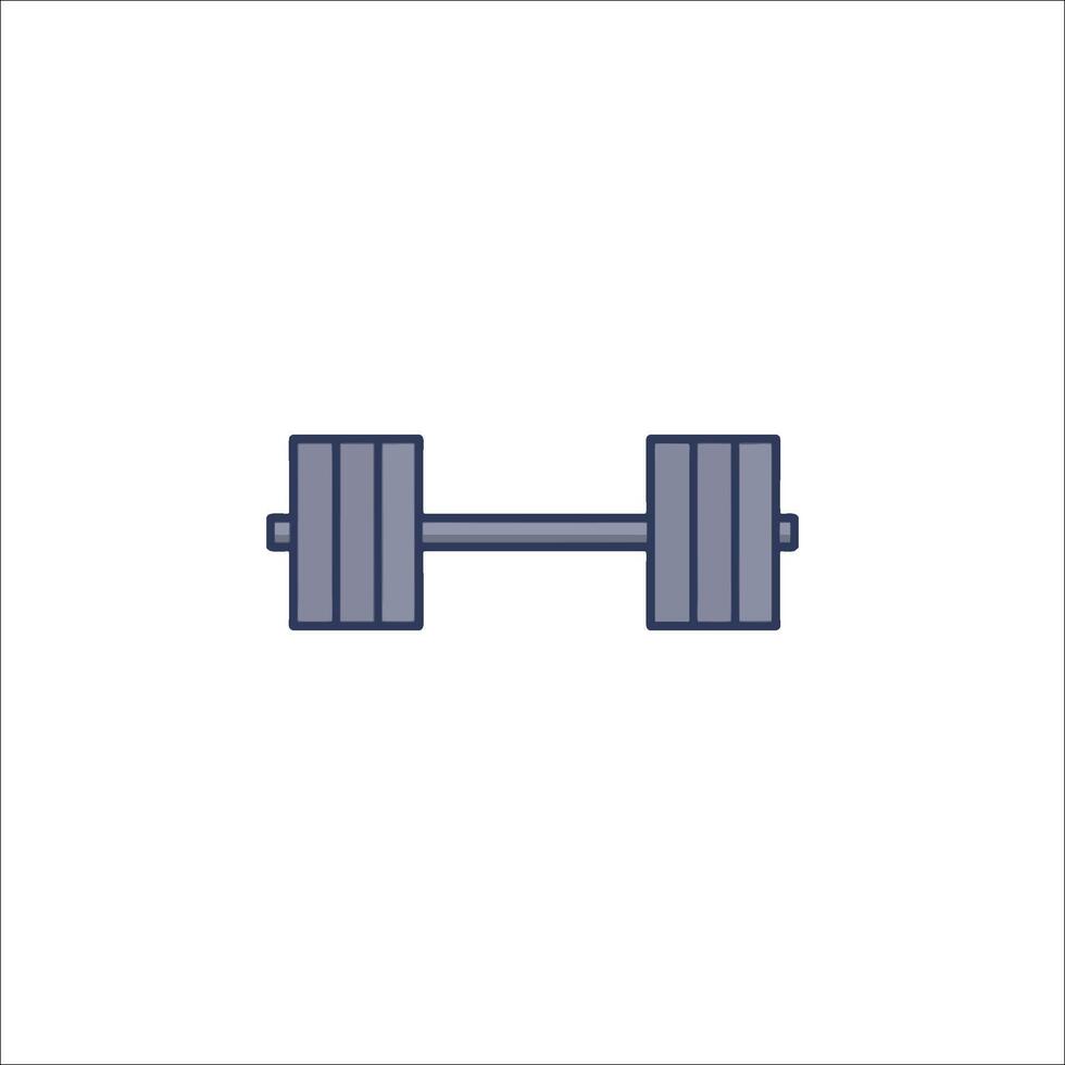 A barbell icon on a white background vector