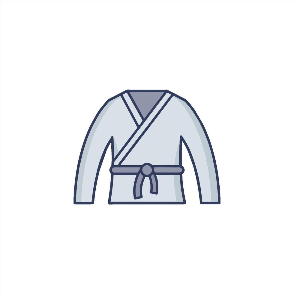 Karate uniform icon illustration vector