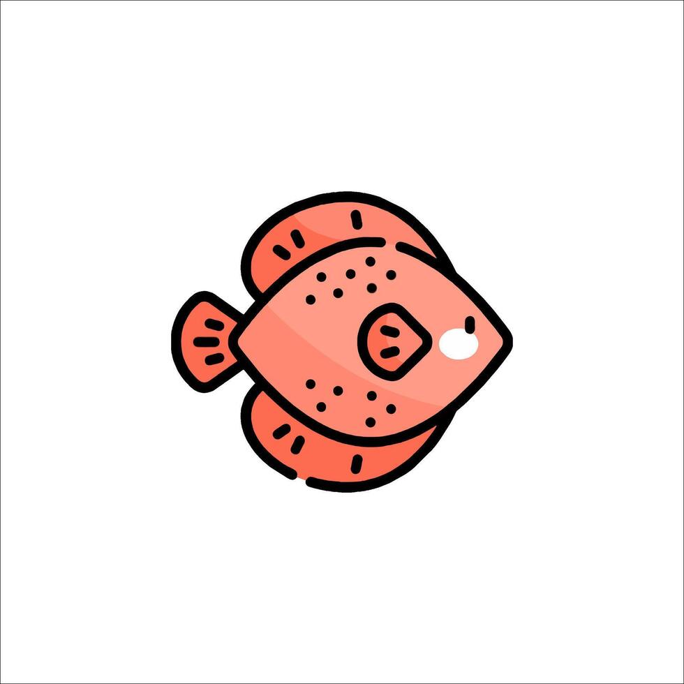Fish icon illustration vector