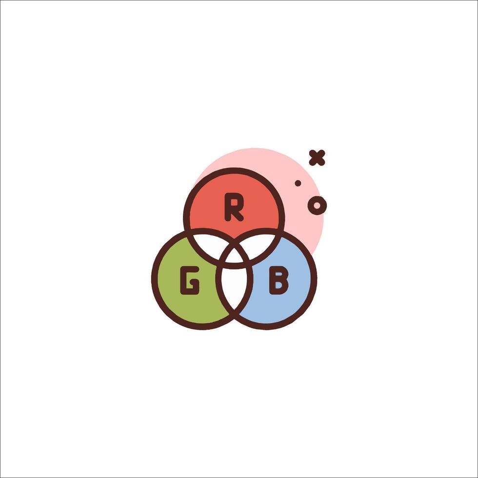 Rgb logo design vector