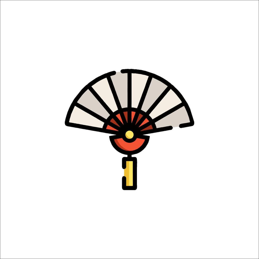 A fan with a key icon vector