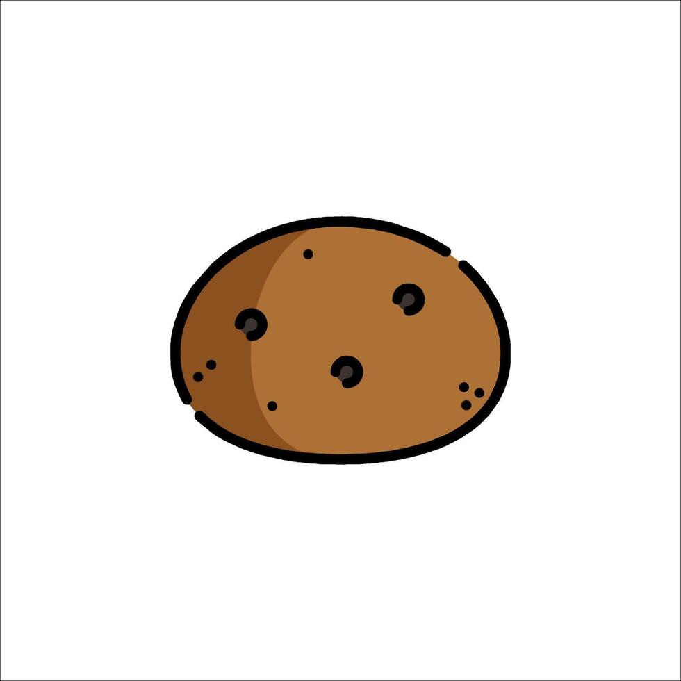 A cookie icon on a white background vector