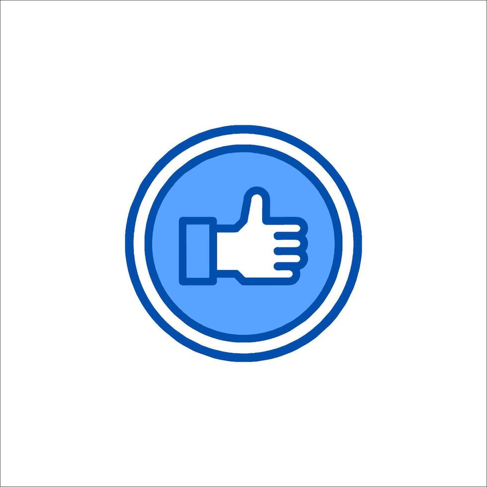 Like button icon illustration vector