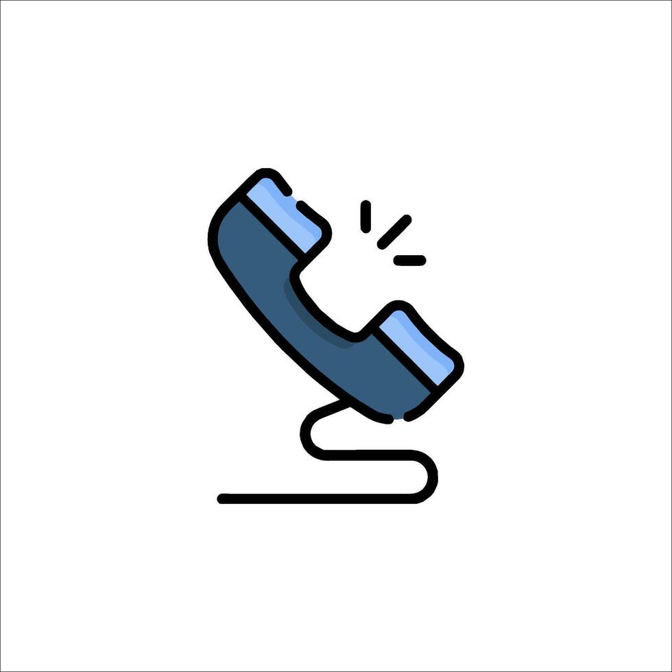 A phone icon on a white background vector