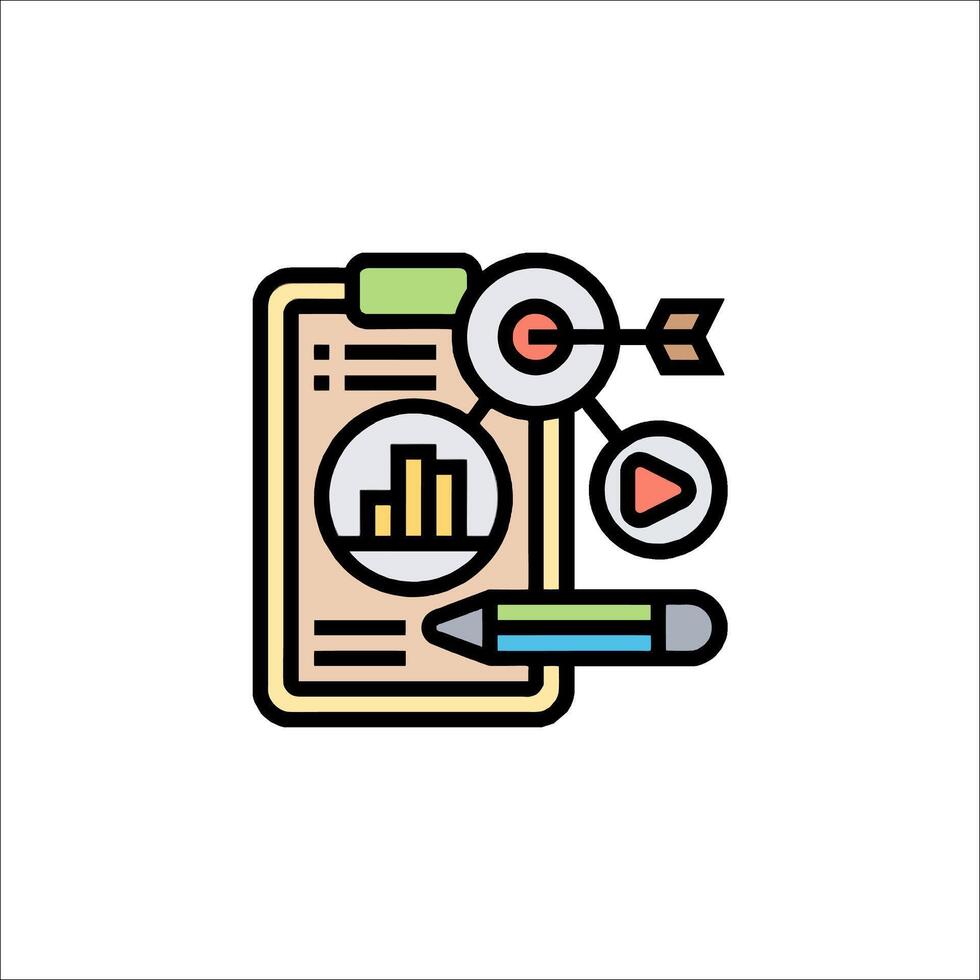 A clipboard with a pencil and a pen on it vector