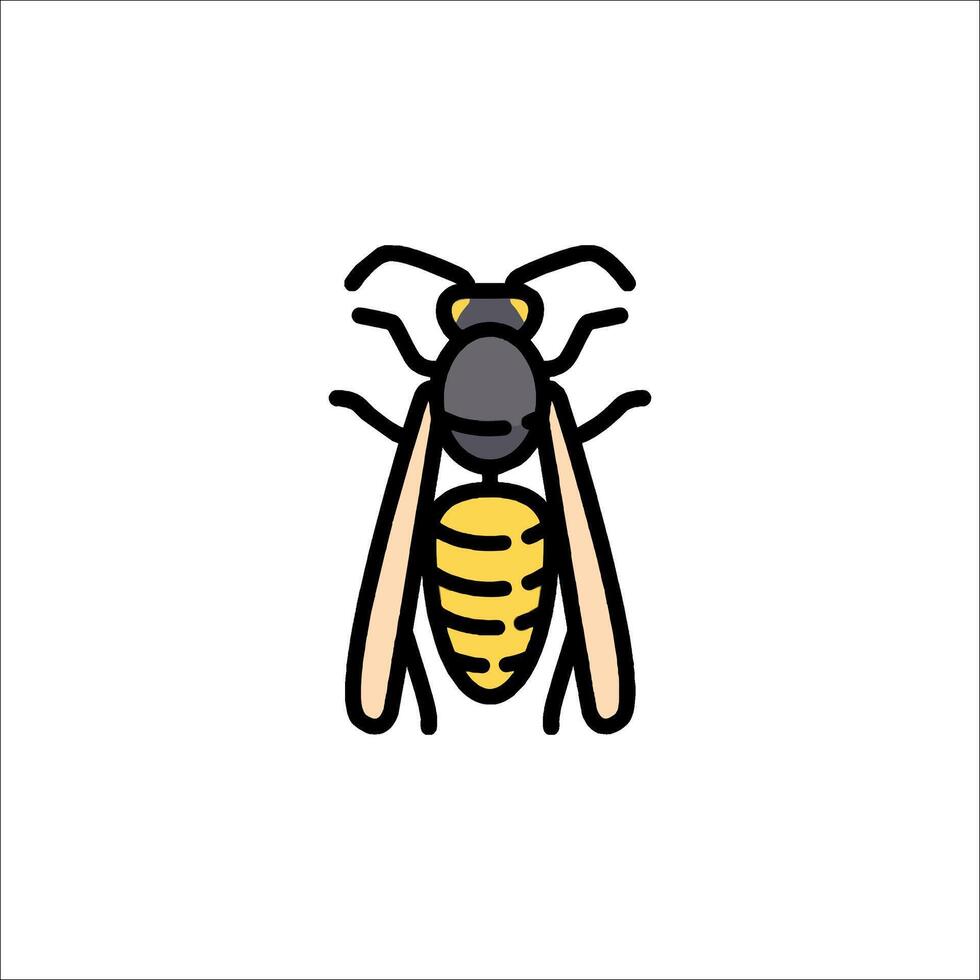 A wasp icon on a white background vector