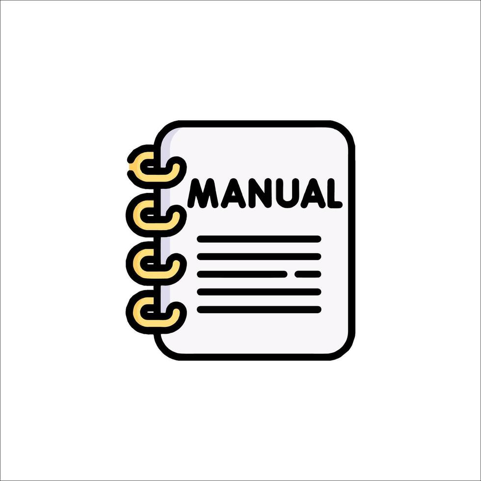 Manual icon illustration vector