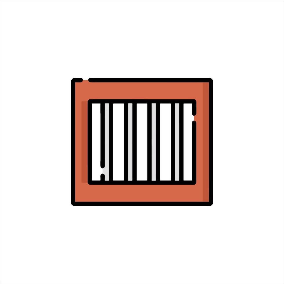A barcode icon on a white background vector