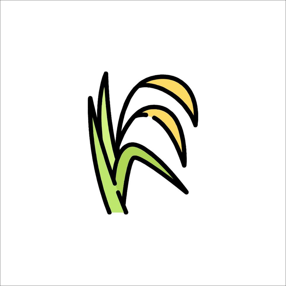 Rice icon illustration vector