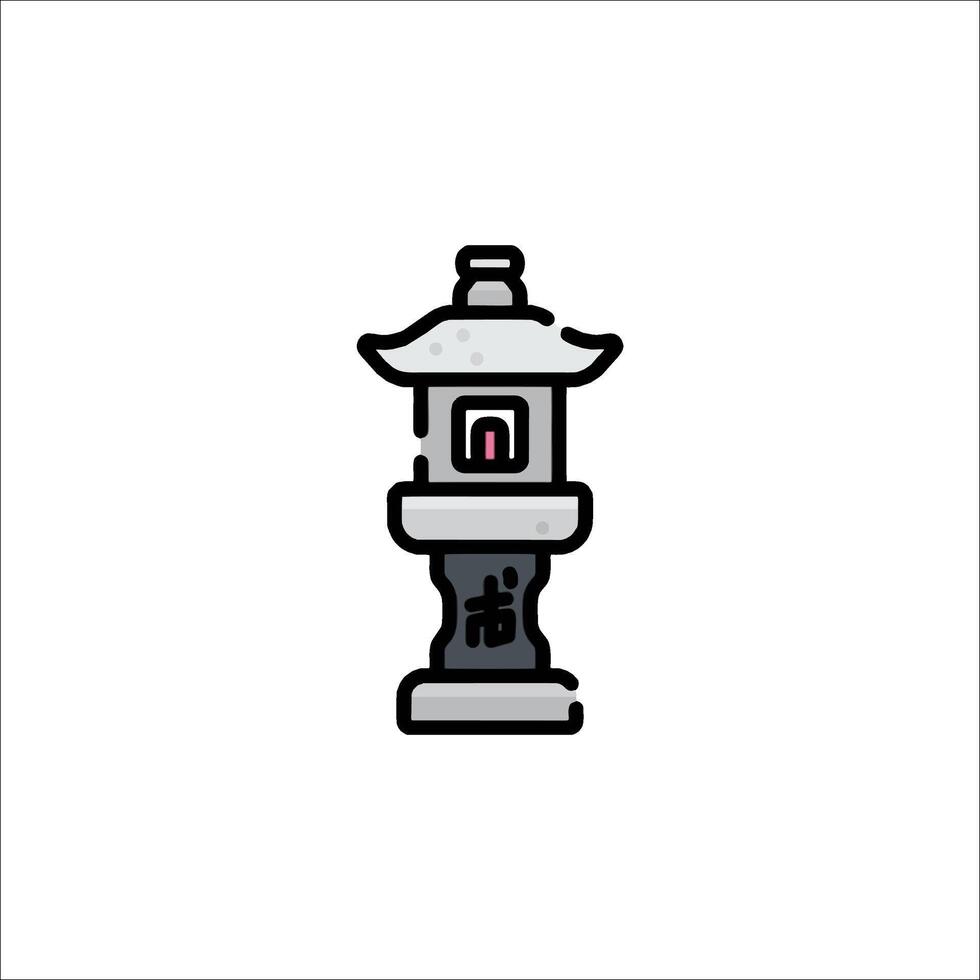 A chinese lantern icon on a white background vector