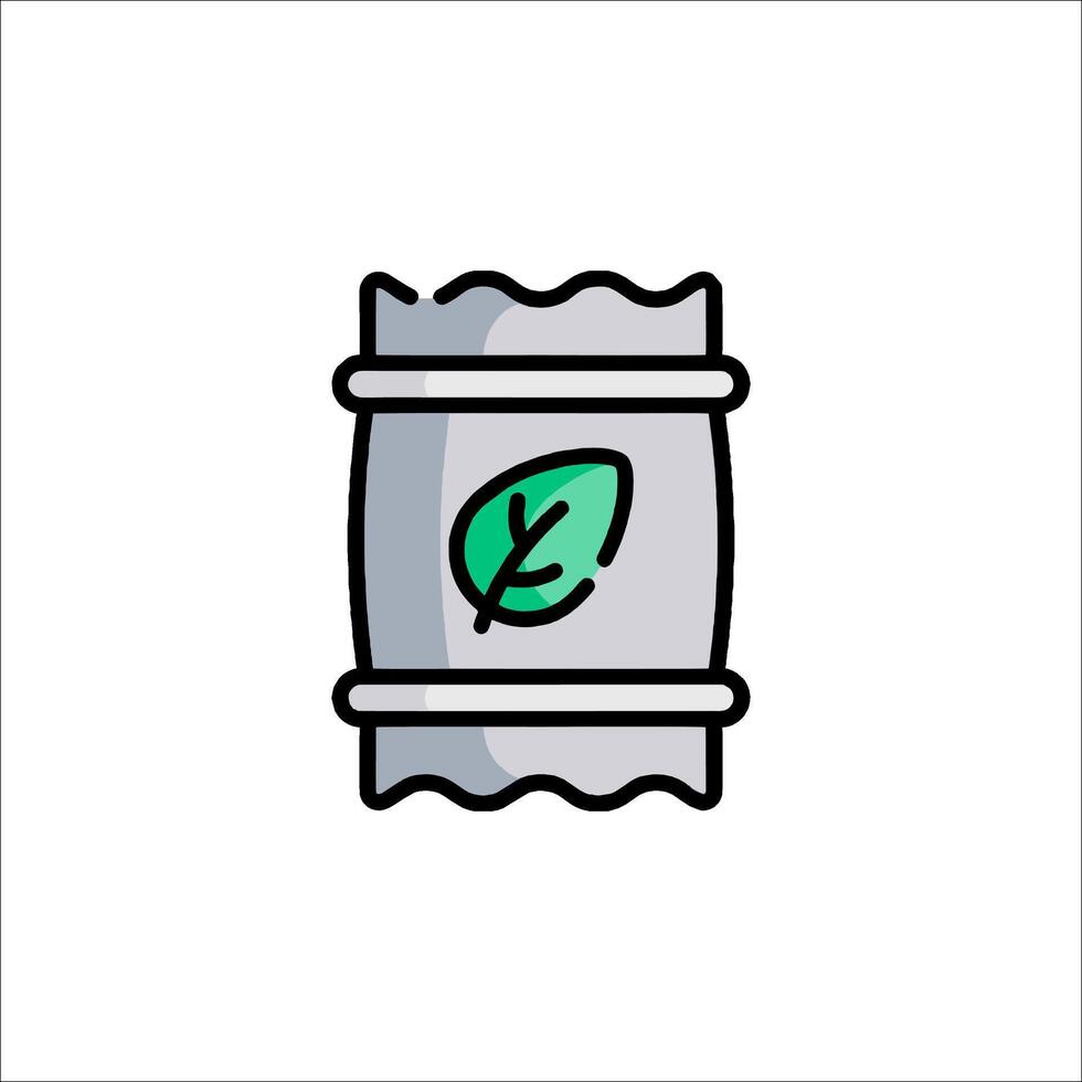 A barrel with a leaf on it vector