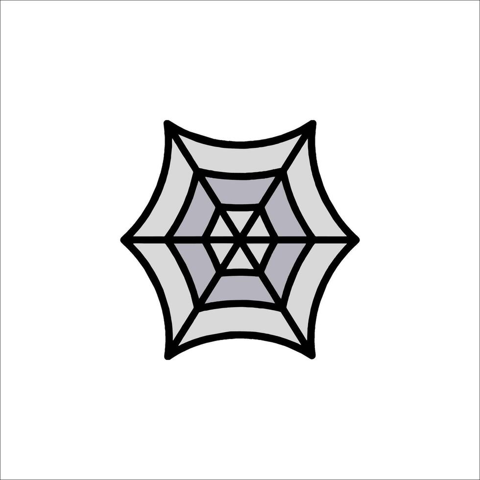 Spider web icon illustration vector