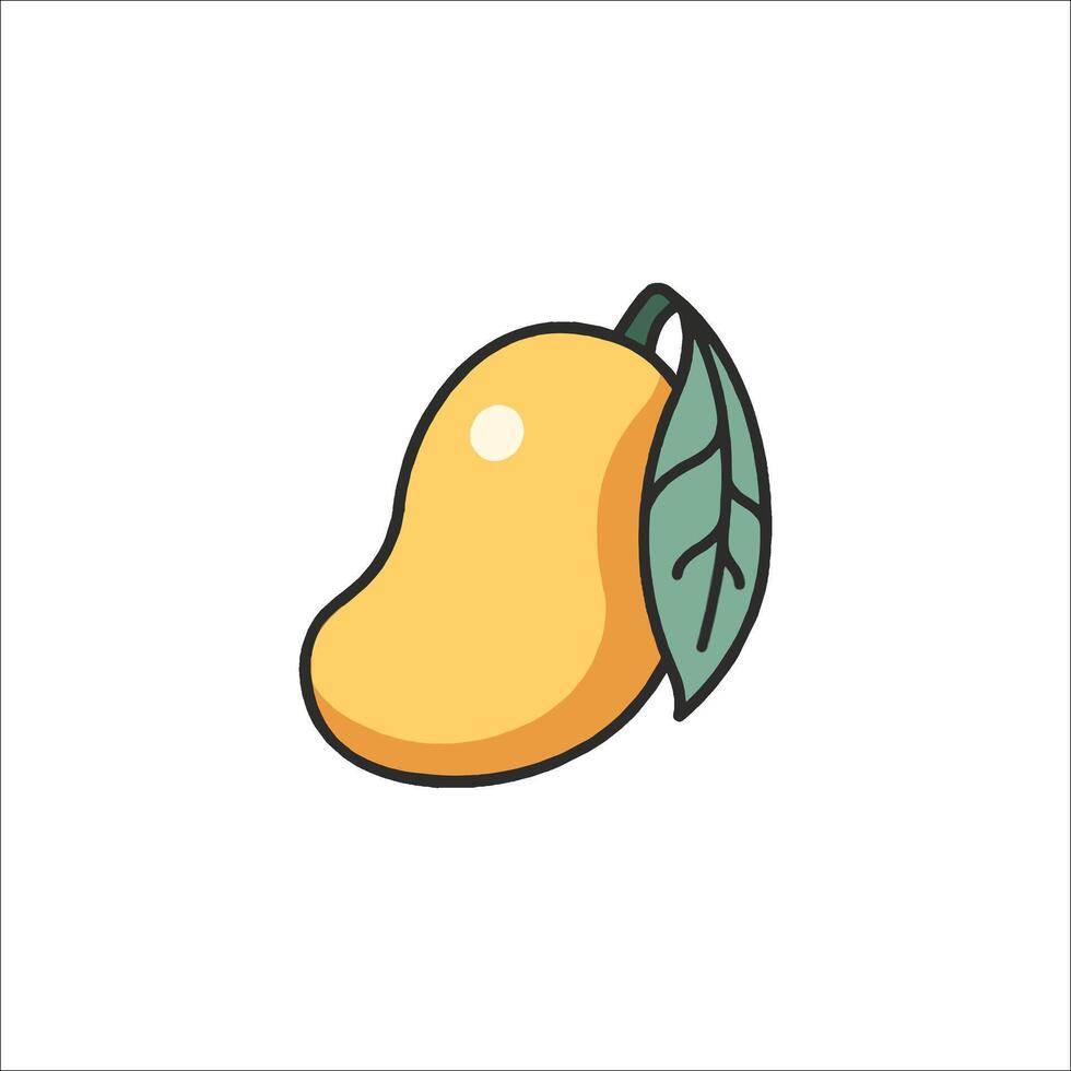 Mango fruit icon illustration vector