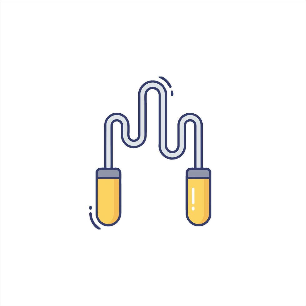 A pair of ear plugs with wires coming out of them vector