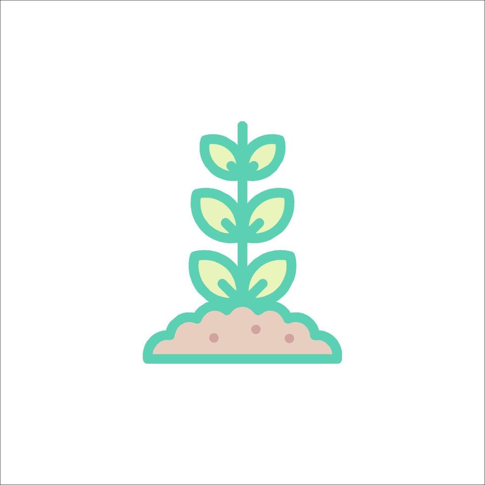 A plant icon on a white background vector