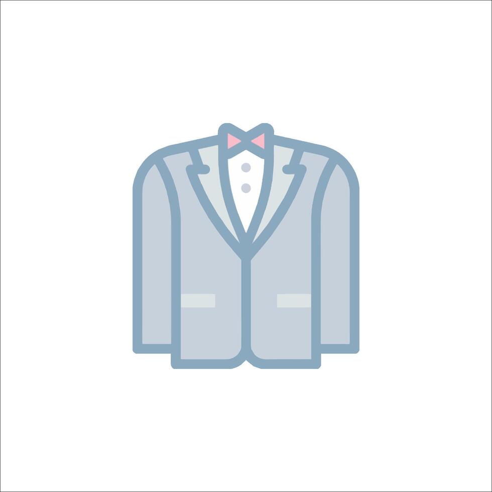 A tuxedo with a bow tie on it vector