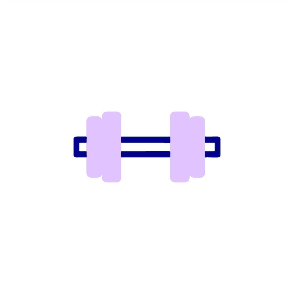 A dumbbell icon on a white background vector