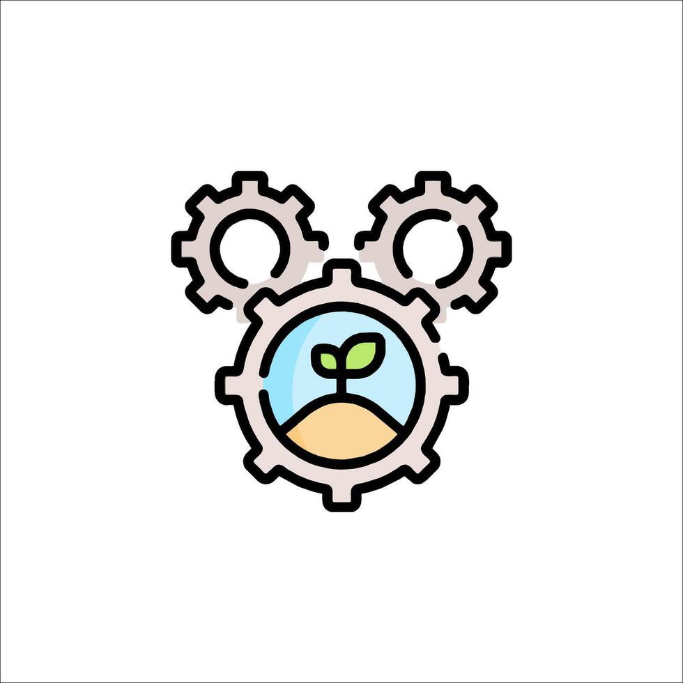 A logo for a company that is called green technology vector