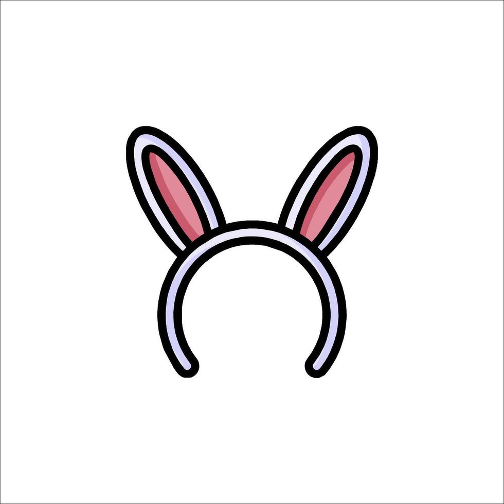 A bunny ears icon on a white background vector