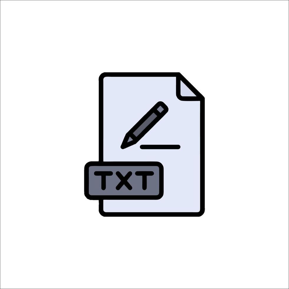 Text document icon illustration vector