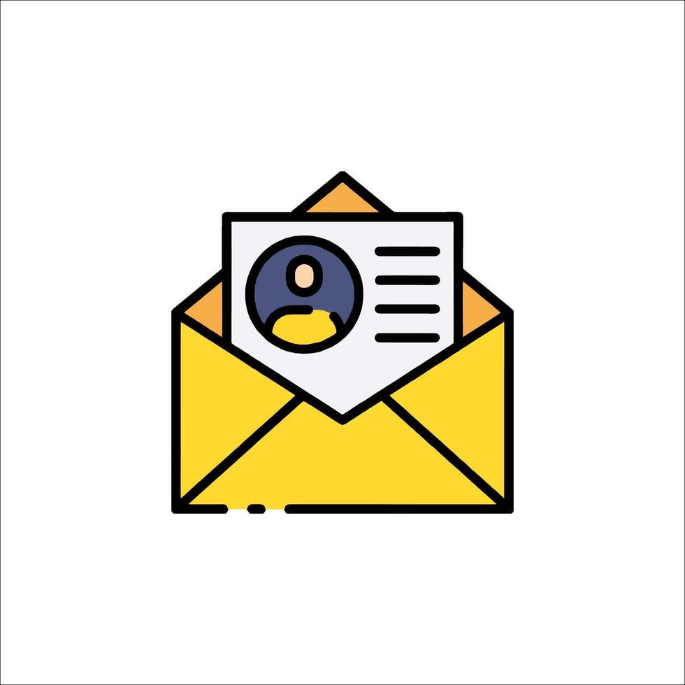 Email envelope icon vector