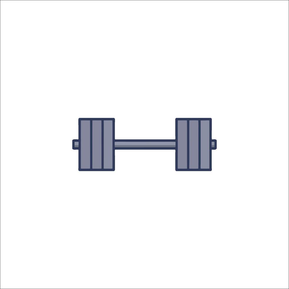 A barbell icon on a white background vector
