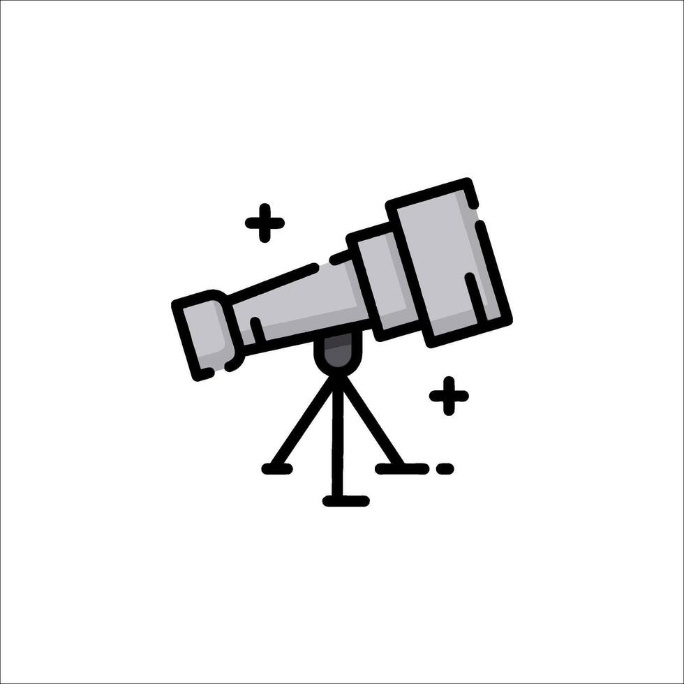 A telescope icon on a white background vector