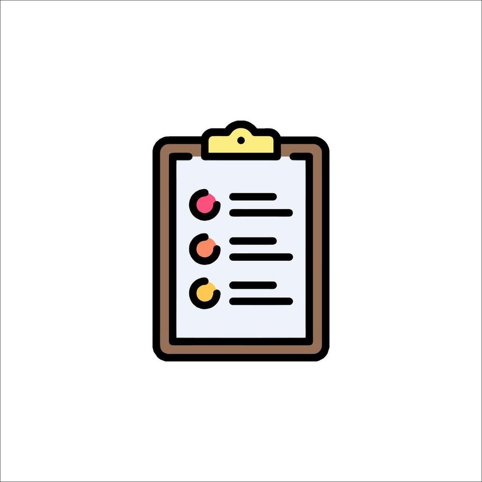 A clipboard with a check mark on it vector