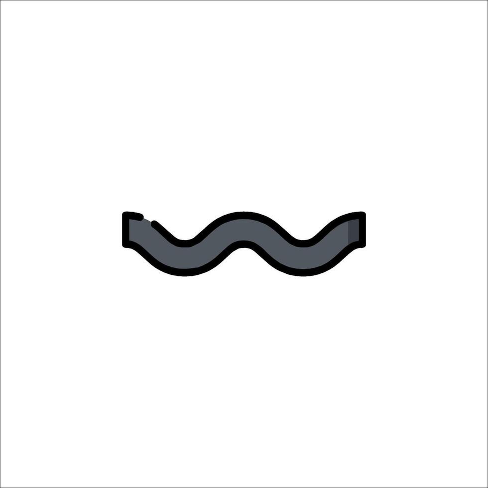 A wavy line icon on a white background vector