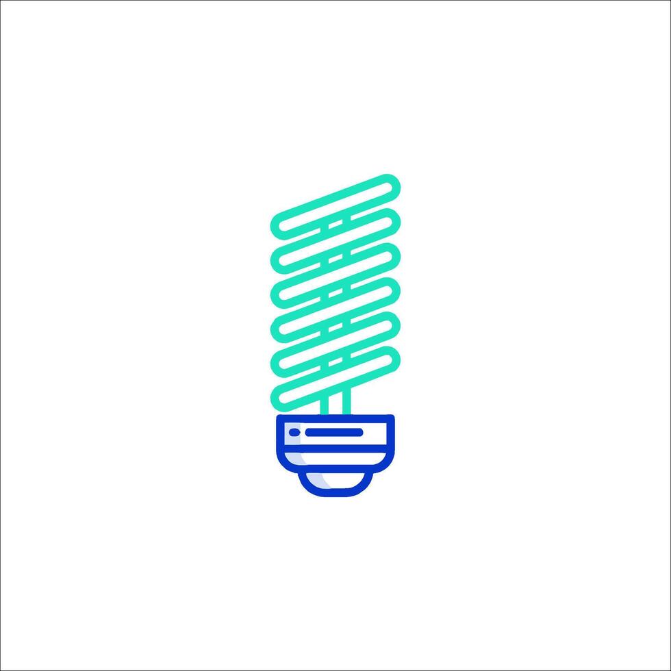 A light bulb with a spiral design vector