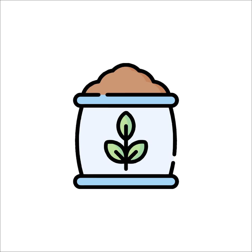 A jar with a plant inside it on a white background vector