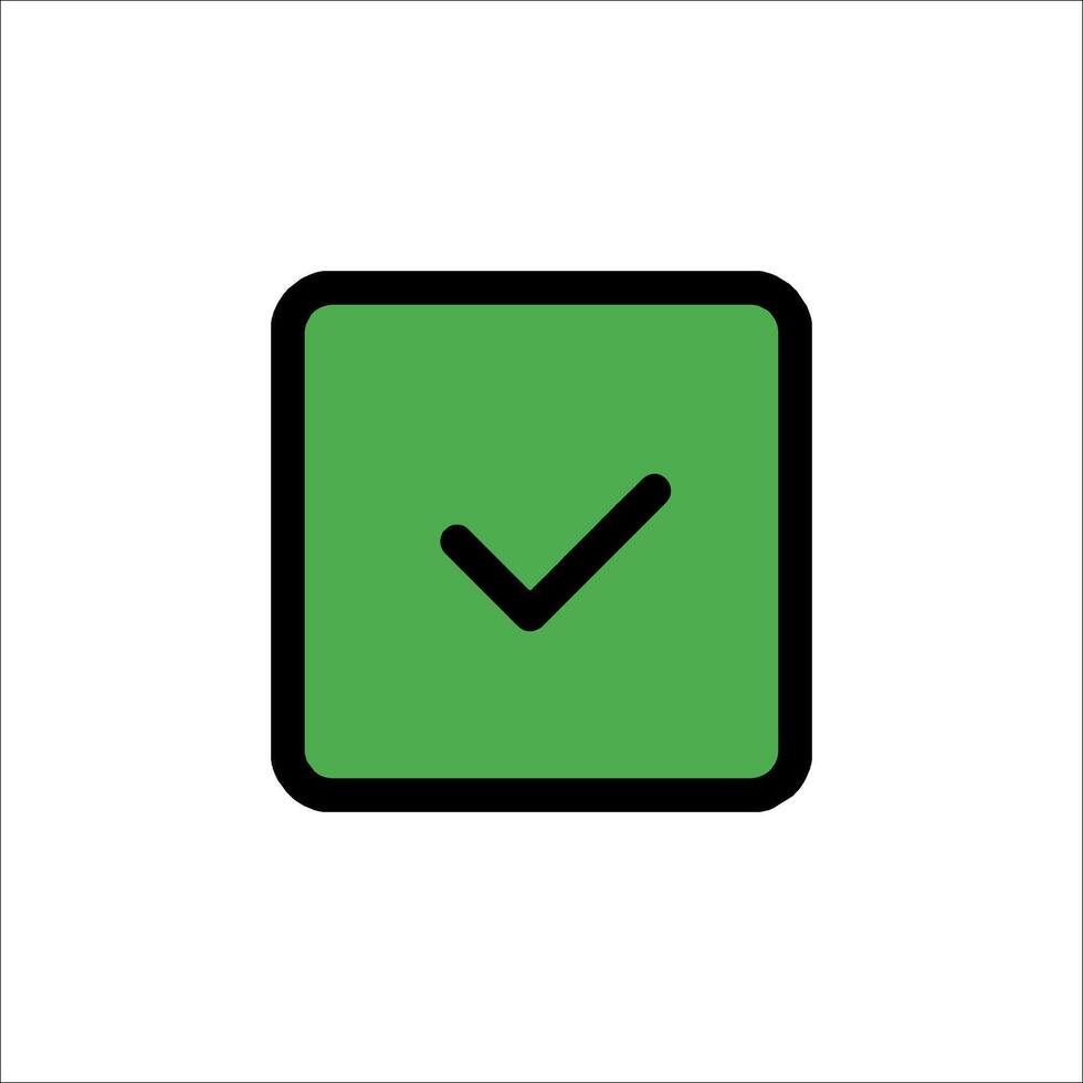 Check mark icon vector