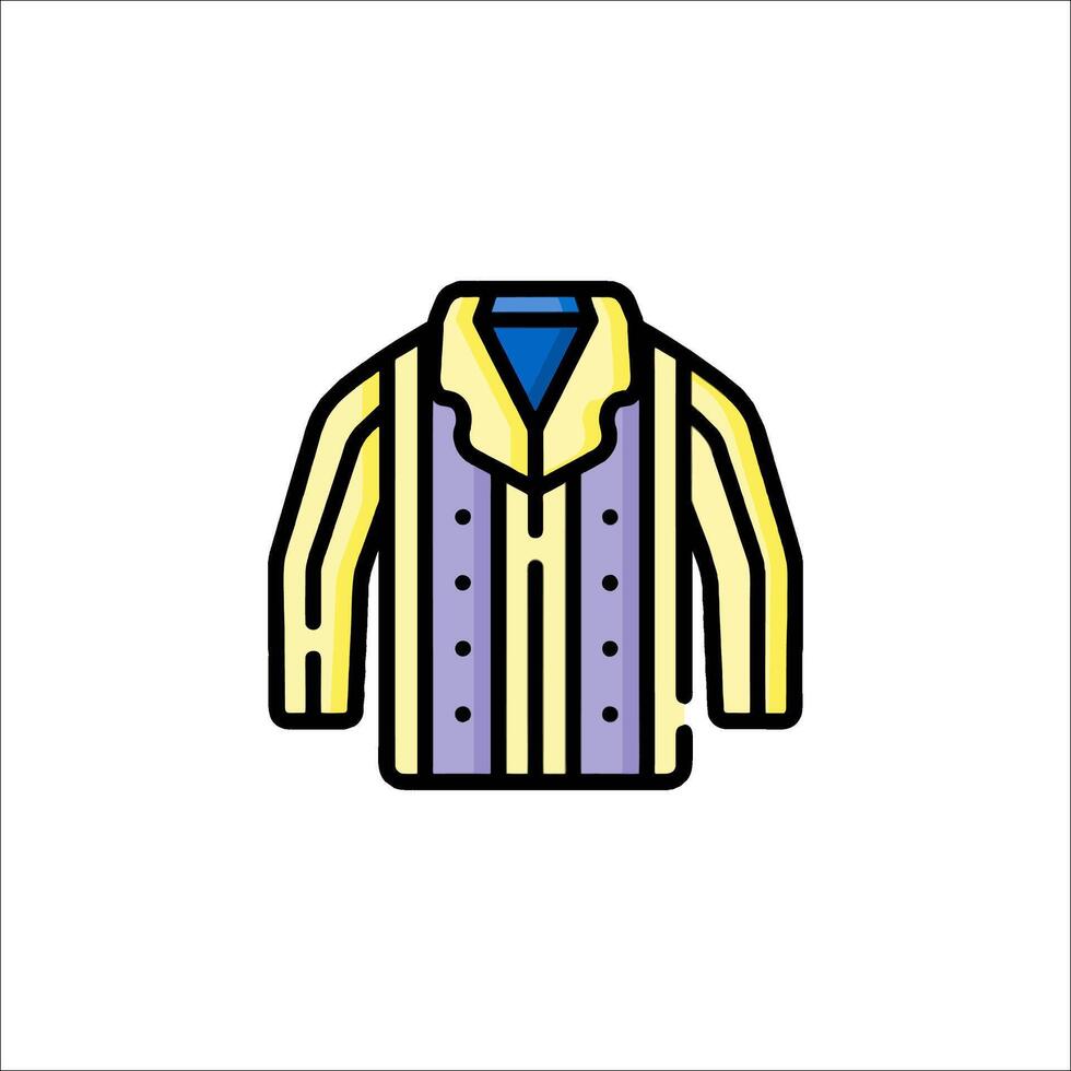 A shirt with a collar and tie on it vector