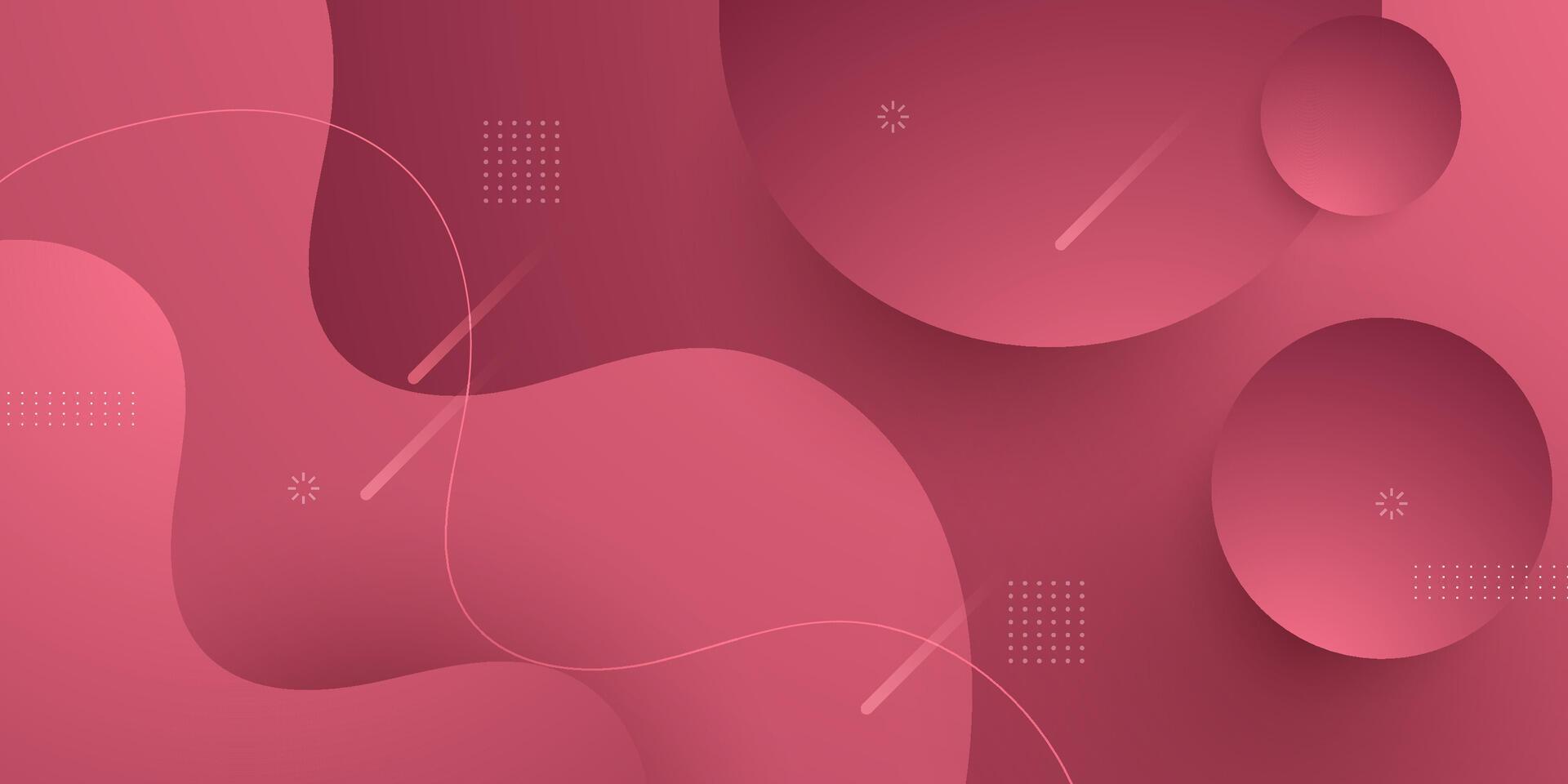 Wave background simple soft red gradient textured background design in 3D style. vector