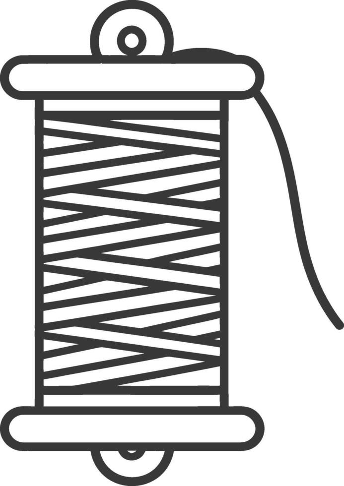 Spool of thread icon illustration design vector