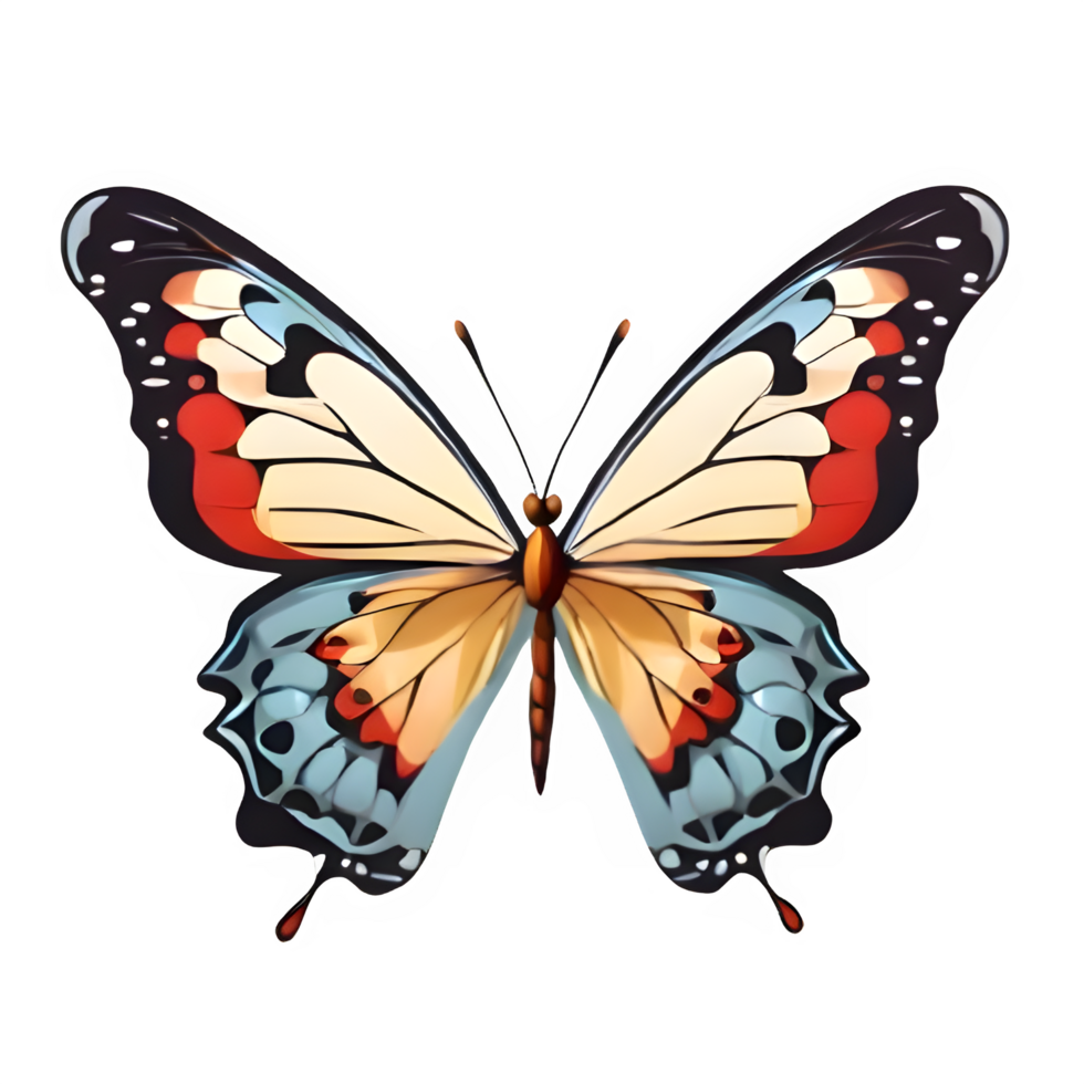 butterfly illustration, transparent background png