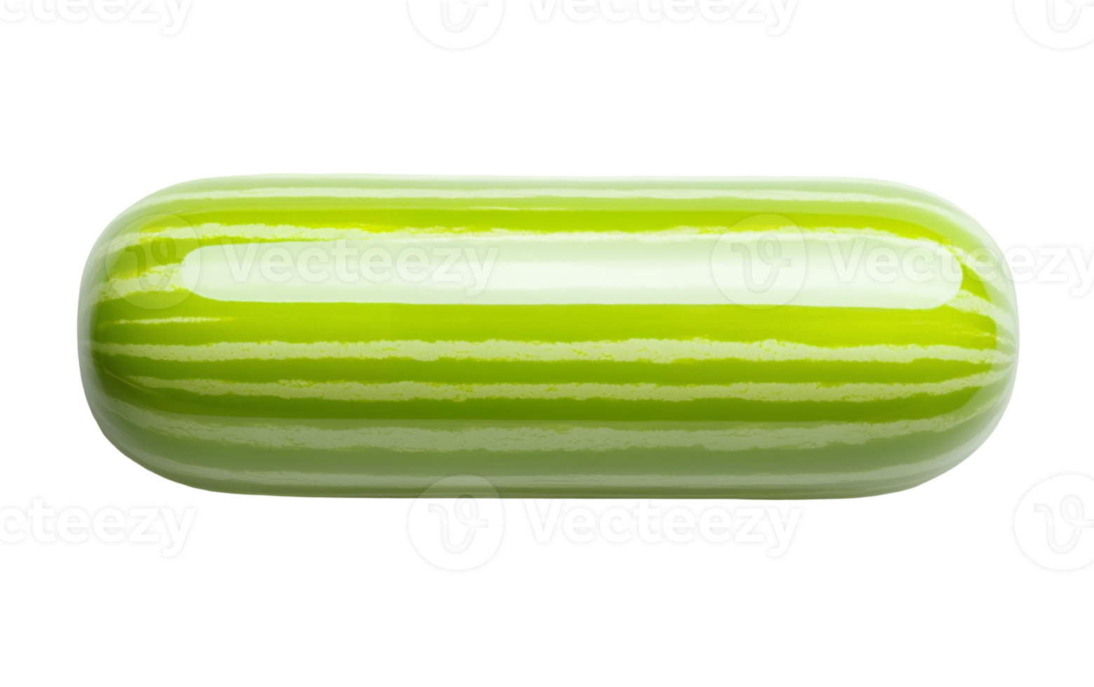 A green pill with a stripe pattern on it png