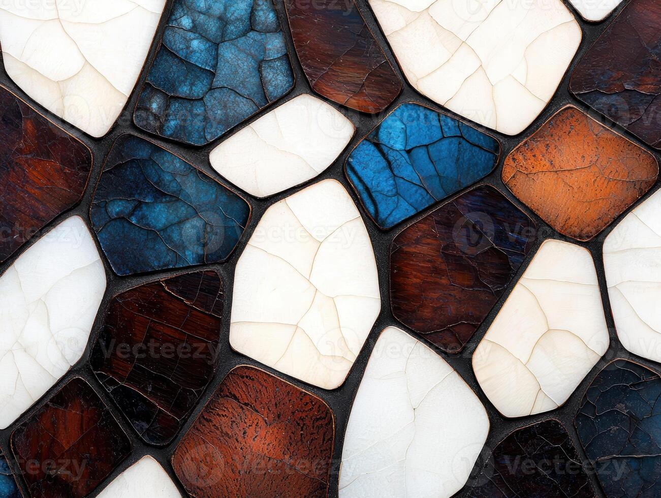 abstract stone tile mosaic pattern photo