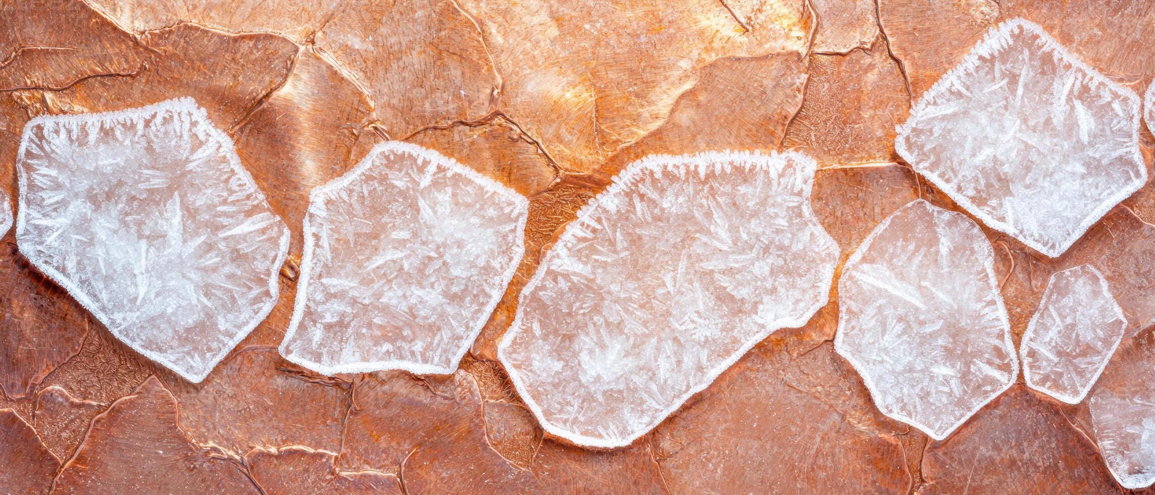 Closeup of cracked ice texture photo