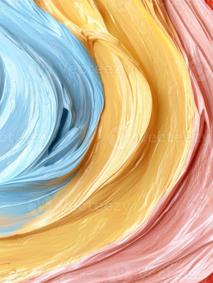 Vibrant abstract background with flowing fabric textures photo