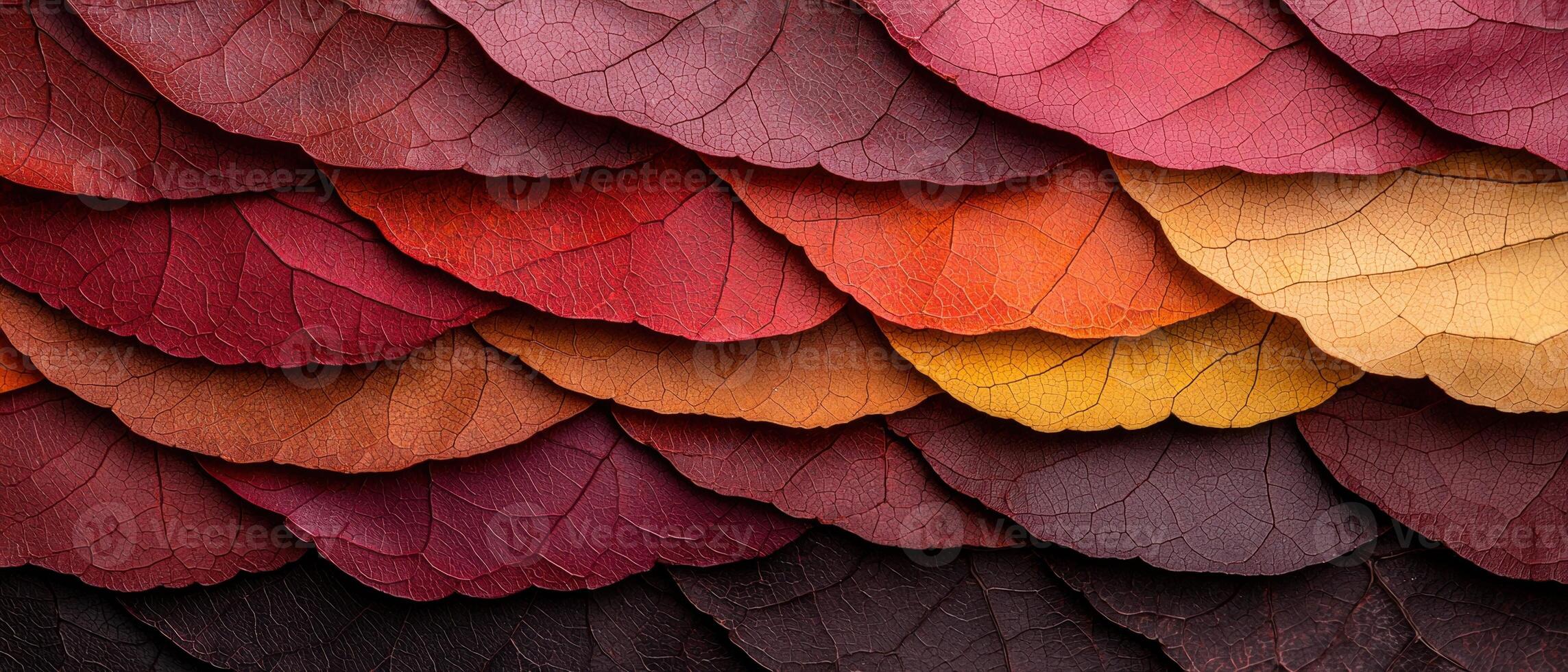 Vibrant autumn leaves in warm colors photo