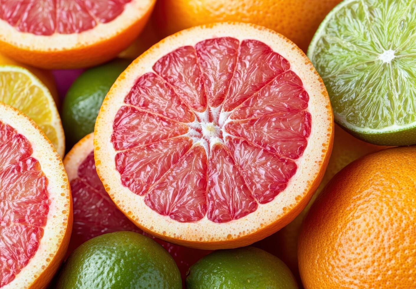 Vibrant citrus fruit assortment photo