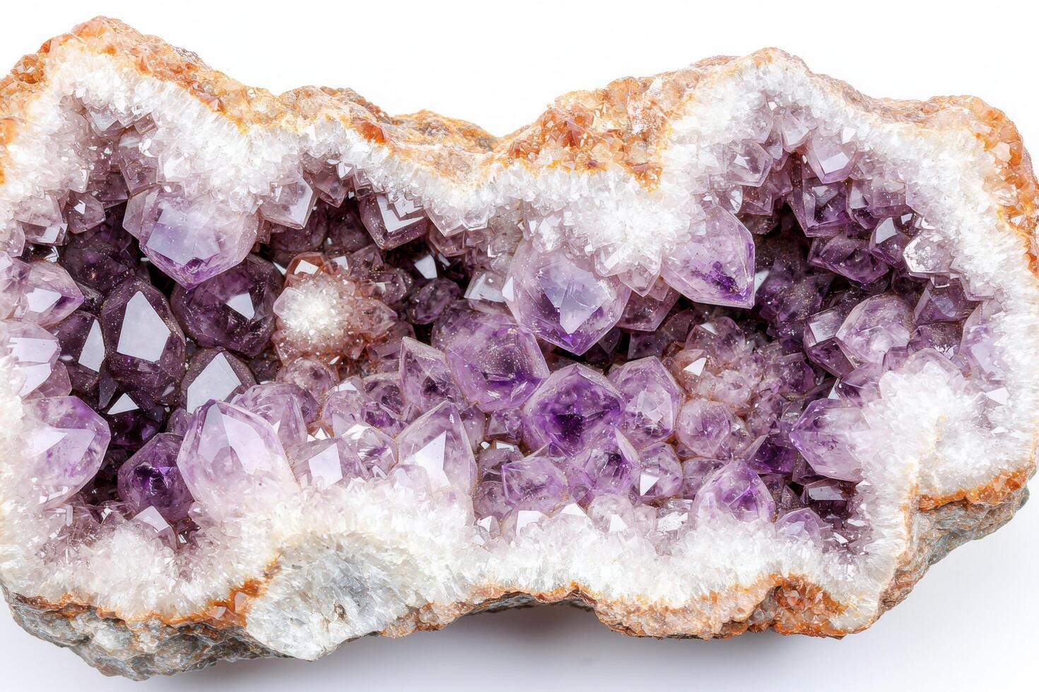 Stunning amethyst crystal geode photo
